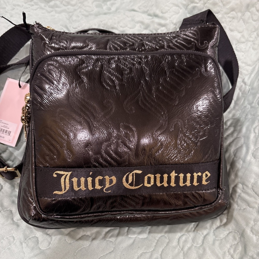 Juicy Couture Star Cross Body Bag Black